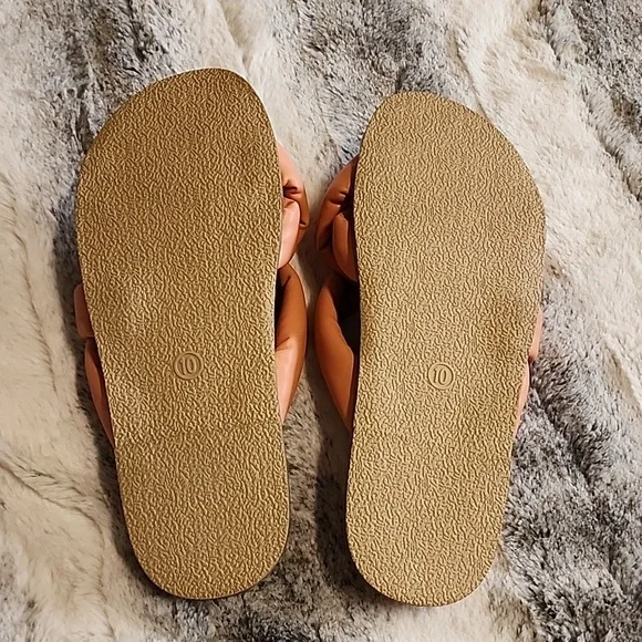 Universal Thread Women's Cosette Padded Slide Sandals ,Coral Pink ,Size  10 - Picture 4 of 6